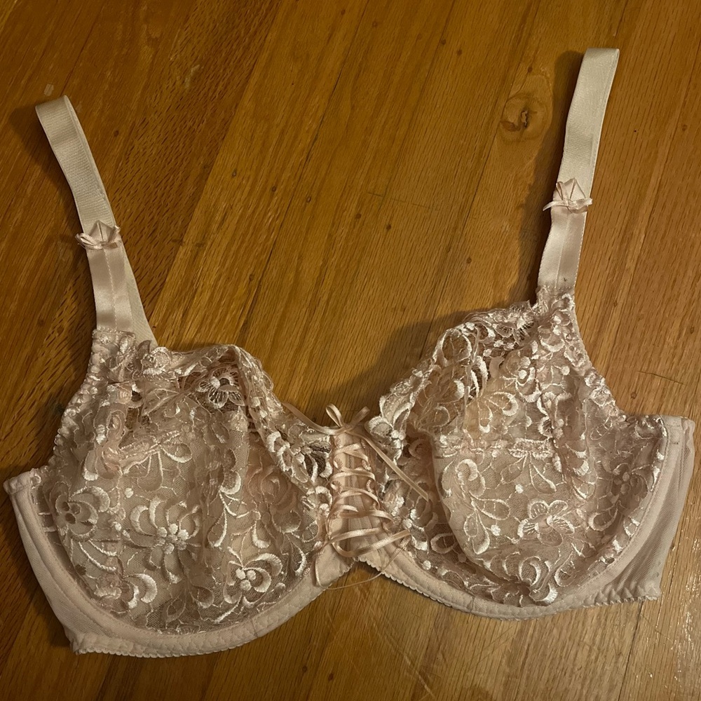 Antinéa by Lise Charmel Lace Underwire Bra | 36B / FR 95B | Blush Nude